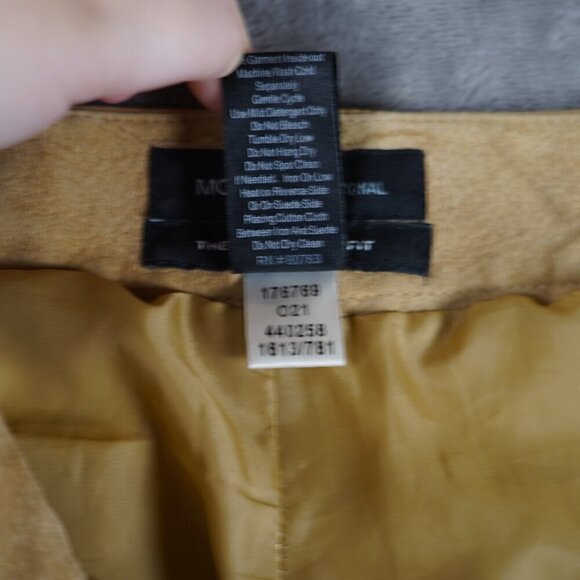 Vintage Y2K Moda International 100% Suede Flare Pants Size 12 short Western - Picture 8 of 12